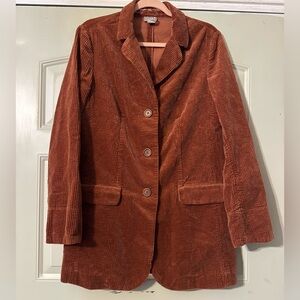 J.Jill Rust Corduroy Blazer Jacket  Women’s Small